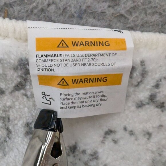 Hallway Runner Rug White Grey Distressed Farmhouse 24x70 Non Slip Machine Wash - Picture 7 of 7